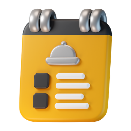 Liste de commandes de nourriture  3D Icon