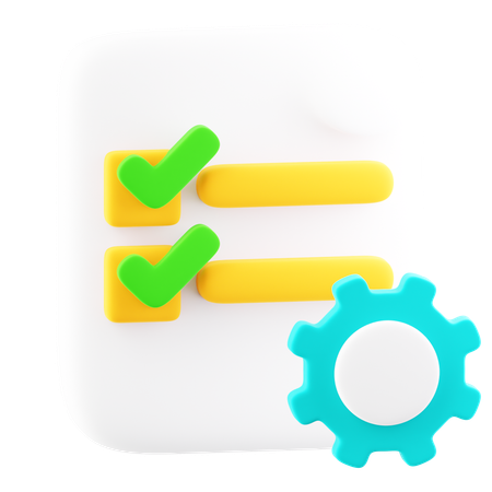 Liste de contrôle  3D Icon