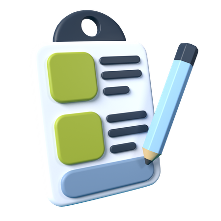 Liste de contrôle  3D Icon