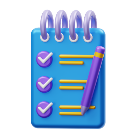 Liste de contrôle  3D Icon