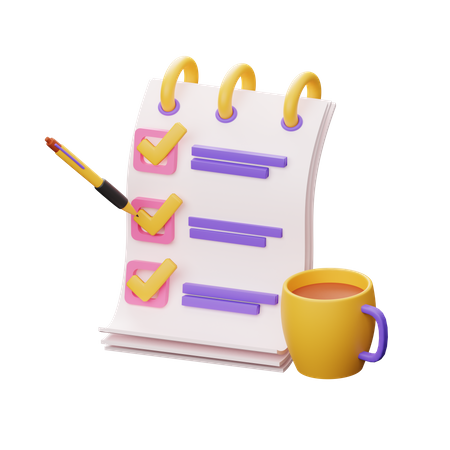Liste de contrôle  3D Icon