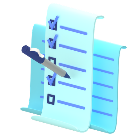 Liste de contrôle  3D Icon