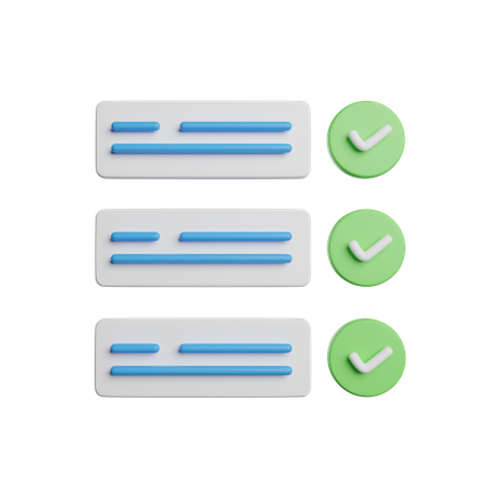 Liste de contrôle  3D Icon