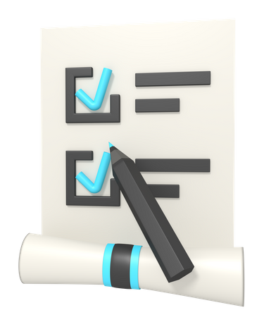 Liste de contrôle  3D Icon