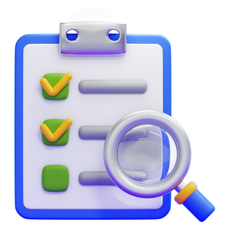 Liste de contrôle  3D Icon