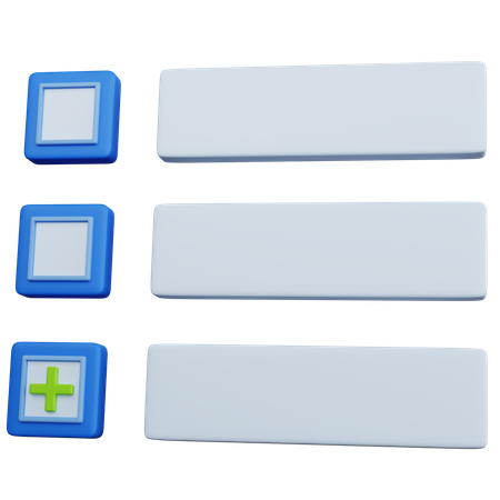 Liste de contrôle avec marque ajouter  3D Icon