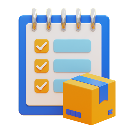 Liste de contrôle de livraison  3D Icon