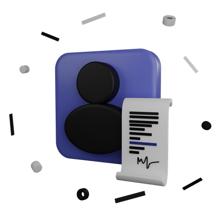 Liste de contrôle de l'utilisateur  3D Icon