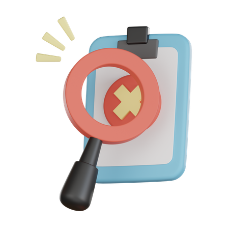 Erreur de liste de contrôle  3D Icon