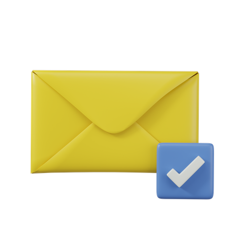 Courrier de liste de contrôle  3D Icon