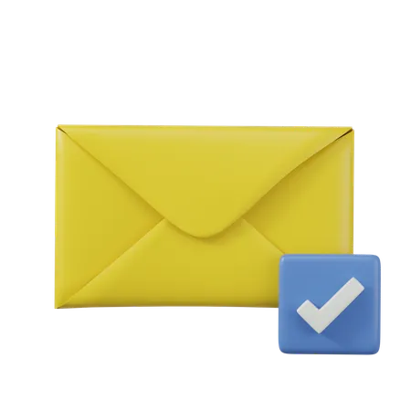 Courrier de liste de contrôle  3D Icon