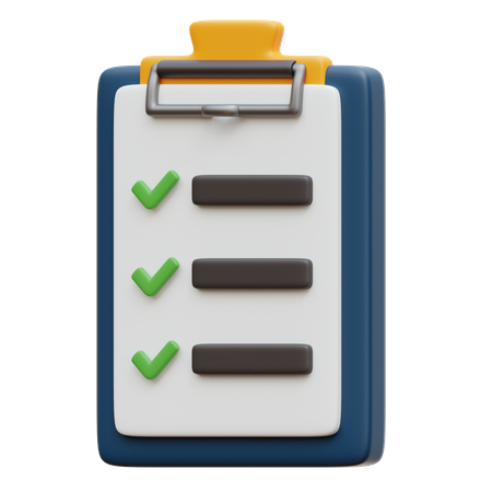 Liste de courses  3D Icon