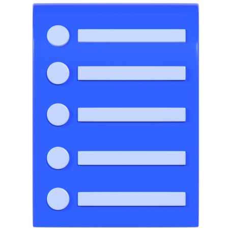 Liste de courses  3D Icon