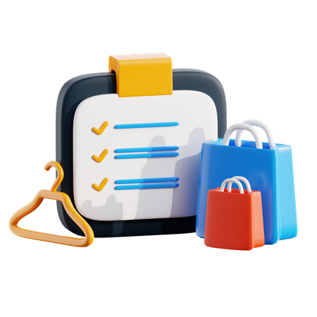 Liste de courses  3D Icon