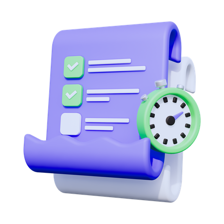 Liste de documents  3D Icon