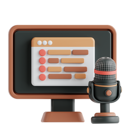 Liste de podcasts  3D Icon