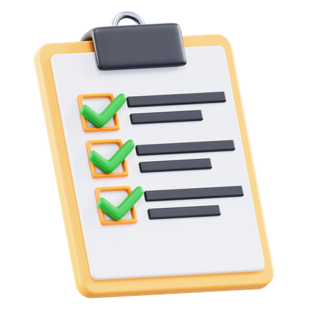 Liste de tâches  3D Icon