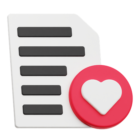 Liste de la Saint-Valentin  3D Icon