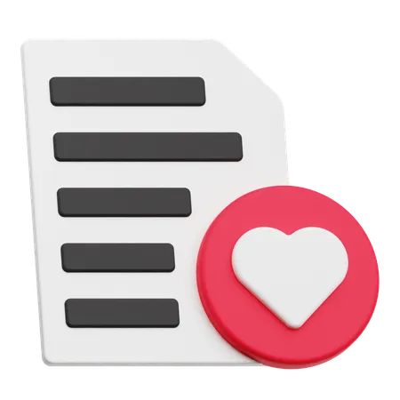 Liste de la Saint-Valentin  3D Icon