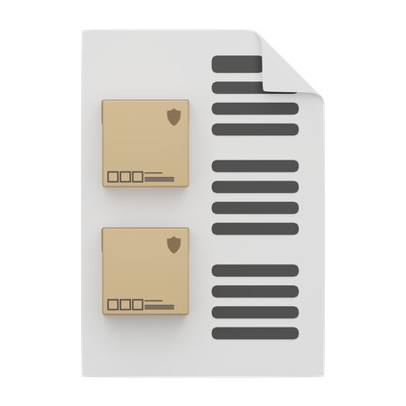 Liste d'inventaire  3D Icon