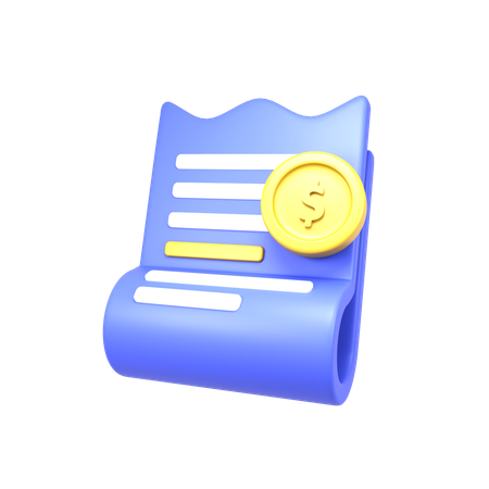 Paiement de la liste  3D Icon