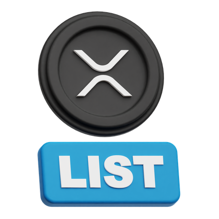 Liste xrp  3D Icon