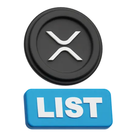 Liste xrp  3D Icon