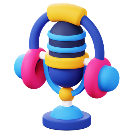 Listen To Podcasts  3D Icon