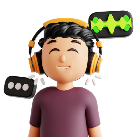 Listener  3D Icon