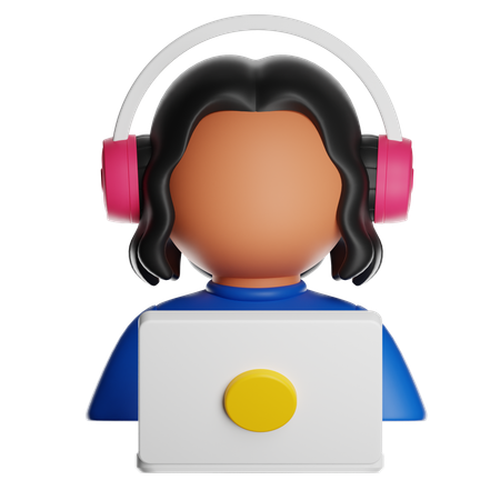 Listening  3D Icon