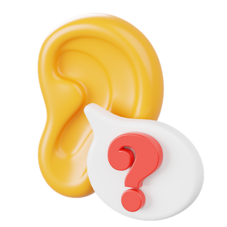 Listening And Understanding  3D Icon