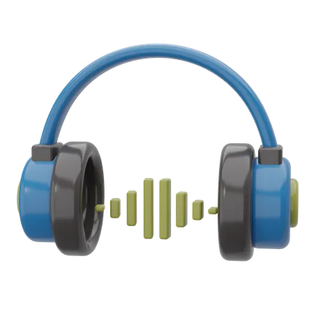 Listening Audio  3D Icon