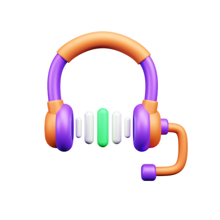 Listening Audio  3D Icon