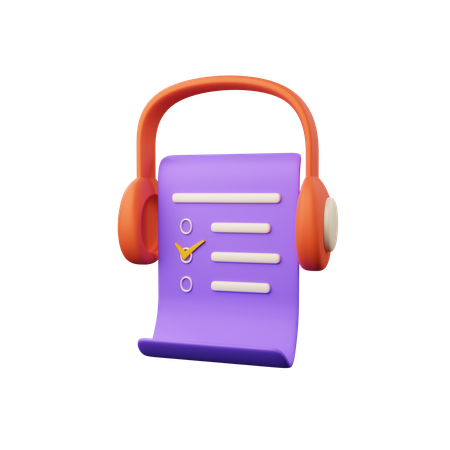 Listening Exam  3D Icon