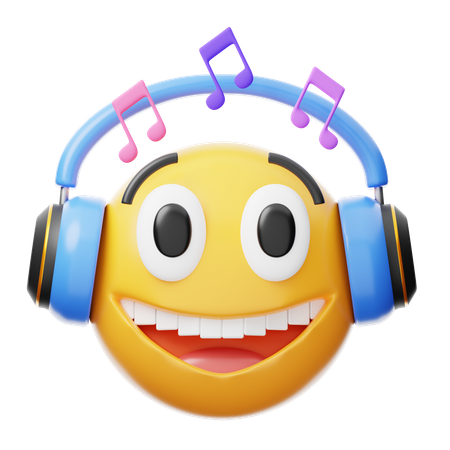 Listening music  3D Icon