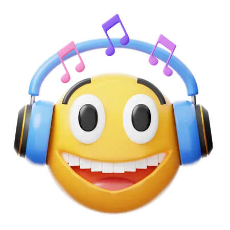 Listening music  3D Icon