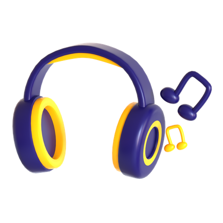 Listening Music  3D Icon