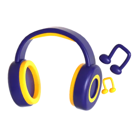 Listening Music  3D Icon