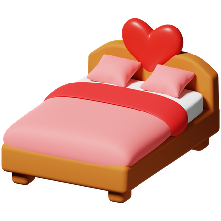 Amour au lit  3D Icon