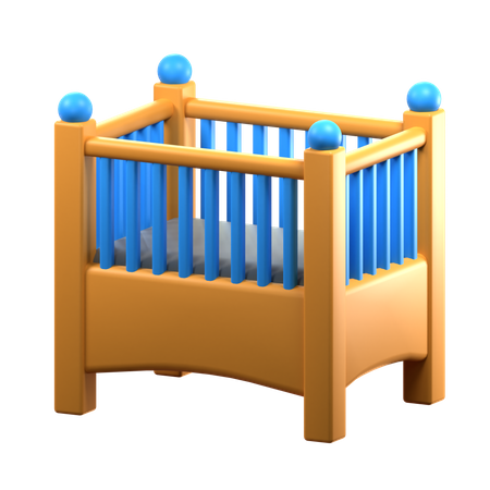 Lit bébé  3D Icon