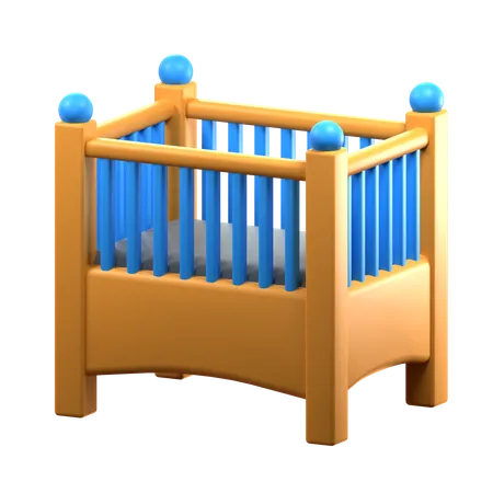 Lit bébé  3D Icon