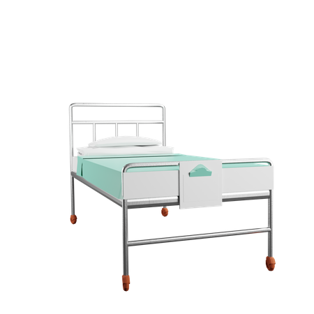 Lit d'hôpital  3D Illustration