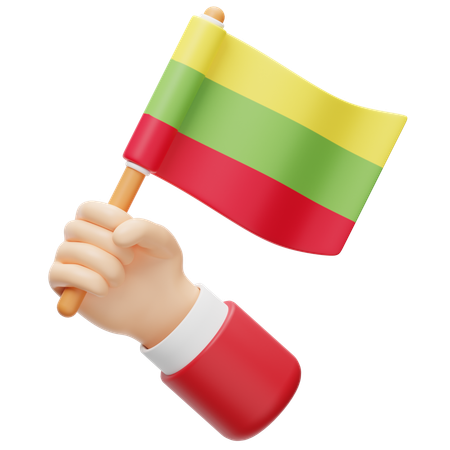 Litauen flagge  3D Icon