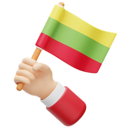 Litauen flagge  3D Icon