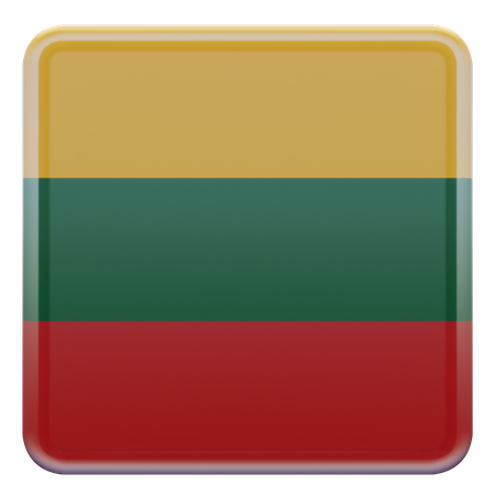 Litauen flagge  3D Icon