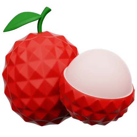 Litchi  3D Icon