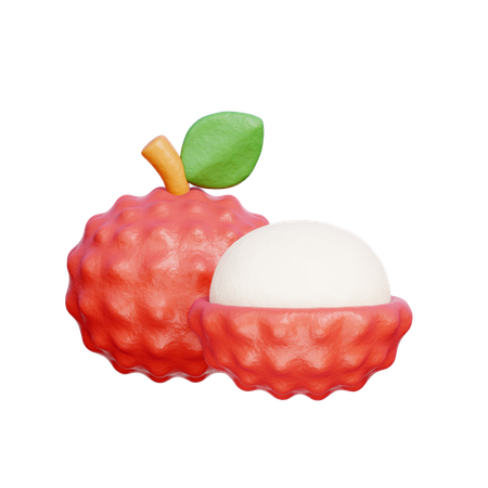 Litchi  3D Icon