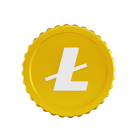 Lite Coin  3D Icon