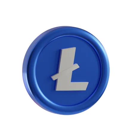 Lite Coin  3D Icon