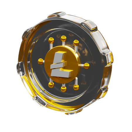 Lite Coin  3D Icon